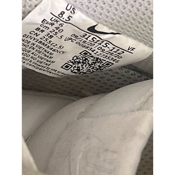 Nike Air Force One Men Low White Sneakers Size 8.5 - Picture 3 of 7